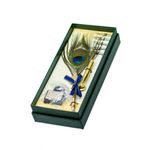 Carti si Birotica - Birotica - Instrumente de scris - Pixuri si stilouri - Set stilou cu pana de paun, calimara, suport si 5 penite - Infinity.ro