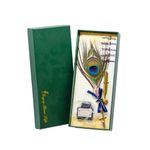 Carti si Birotica - Birotica - Instrumente de scris - Pixuri si stilouri - Set stilou cu pana de paun, calimara, suport si 5 penite - Infinity.ro