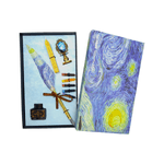 Carti si Birotica - Birotica - Instrumente de scris - Pixuri si stilouri - Set stilou caligrafie cu pana, 5 rezerve colorate, ceara si sigiliu - Infinity.ro