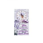 Casa si Gradina - Decoratiuni - Tablouri - Tablou cu mesaj "In aceasta casa..." si ceas - model lavanda 50 x 27 cm - Infinity.ro