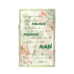Casa si Gradina - Decoratiuni - Tablouri - Tablou decorativ cu mesaj pentru nasi, 26 cm - Infinity.ro