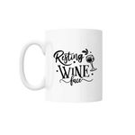 Casa si Gradina - Bucatarie si vesela - Cani si pahare - Cani si cesti - Cana cu mesaj "Resting wine face" 300 ml - Infinity.ro