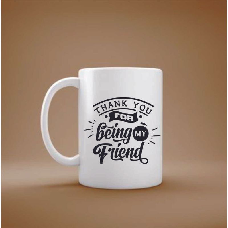 Casa si Gradina - Bucatarie si vesela - Cani si pahare - Cani si cesti - Cana cu mesaj "Thank you for being my friend" 300 ml - Infinity.ro