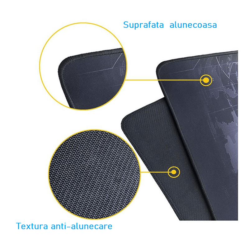 PC, gaming si accesorii - Periferice PC - Mousepad - Mousepad Cauciucat pentru Gaming 80 x 30 cm x 3 mm - Infinity.ro