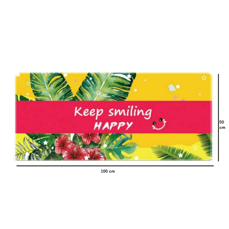 PC, gaming si accesorii - Periferice PC - Mousepad - Mousepad  Gaming Happy 100 x 50 cm Baza din Cauciuc Antiderapant G Glixicom® - Infinity.ro