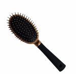 Ingrijire personala si Cosmetice - Aparate & accesorii ingrijire personala - Aparate cosmetice - Aparate intretinere si ingrijire corporala - Perie de Par Ovala cu Pernita din ABS si Metal cu Maner din Cauciuc Siliconat 23 x 8 cm G Glixicom® - Infinity.ro