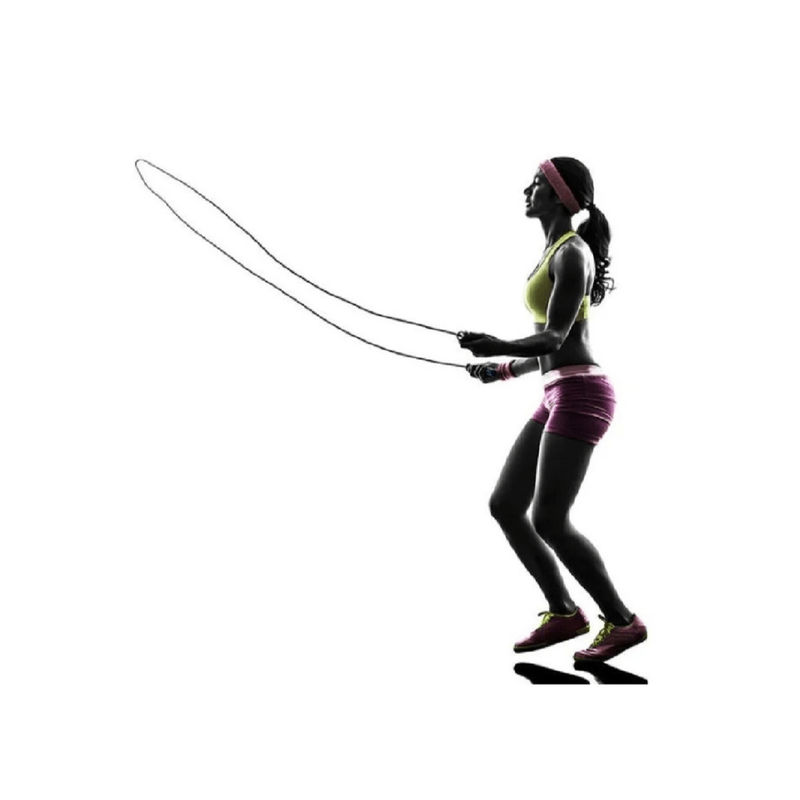 Sport si Outdoor - Echipament Sportiv - Accesorii echipament sportiv - Genti si borsete fitness - Coarda de Sarit Cardio Workout Profesionala cu Manere Antiaderente 2,75 m - Infinity.ro