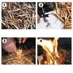 Sport si Outdoor - Camping - Accesorii camping si drumetii - Set Amnar pentru Camping si Fluier Supravietuire 10 cm Otel Inoxidabil G Glixicom® - Infinity.ro