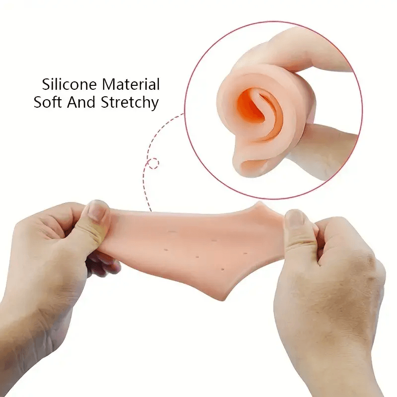 Ingrijire personala si Cosmetice - Aparate & accesorii ingrijire personala - Aparate cosmetice - Aparate intretinere si ingrijire corporala - Protectie din Silicon pentru Calcaie Crapate Set 2 bucati G Glixicom® - Infinity.ro