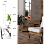 Casa si Gradina - Decoratiuni - Decoratiuni perete - Set 18 Oglinzi Acrilice Autoadezive Model Dreptunghi 10 x 15 cm G Glixicom® - Infinity.ro