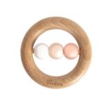 Jucarii, Copii si Bebe - Jucarii si jocuri - Jucarii bebelusi - Jucarii pentru dentitie - Jucarie dentitie cu inel si bile Bambino by Juliana roz - Infinity.ro