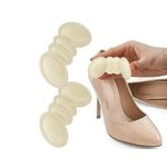 Ingrijire personala si Cosmetice - Sanatate si wellness - Aparate medicale - Suporturi ortopedice si orteze - Set 2 branturi adezive pentru calcaie, spuma si poliester, 9.5 x 4 cm, grosime 6 mm, crem - Infinity.ro