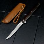 Casa si Gradina - Bucatarie si vesela - Vesela si tacamuri - Cutite si seturi de cutite - Cutit de vanatoare tactic Foxter, 21.5 cm, metal si lemn, husa - Infinity.ro