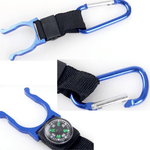 Sport si Outdoor - Camping - Accesorii camping si drumetii - Breloc cu Busola si Suport pentru Sticla cu Agatatoare de tip Carabina 13 x 3 cm Sarcina Maxima 10 Kg G Glixicom® - Infinity.ro