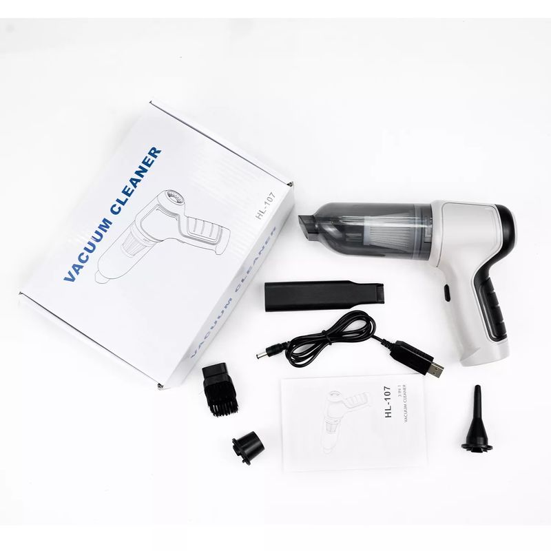 Electronice si Electrocasnice - Ingrijirea locuintei - Aspiratoare - Aspirator de mana fara fir multifunctional 3in1, 9000PA, 120W, cu filtru Hepa pentru masina, birou, casa, - Infinity.ro