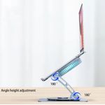 Laptop, Telefoane si Tablete - Laptopuri si accesorii - Accesorii Laptop - Standuri/Coolere notebook - Stand pentru laptop si tableta rotativ 360° grade, Koopsio, aluminiu, anti-alunecare, racire rapida si eficienta - Infinity.ro