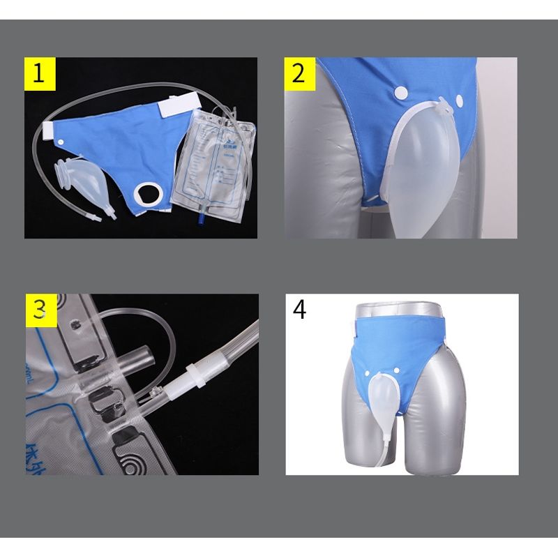 Ingrijire personala si Cosmetice - Ingrijire personala - Igiena intima - Scutece adulti si chiloti incontinenta - Set incontinenta urinara,Koopsio, sonda urinara pentru barbati din silicon cu 2 pungi urinare sterile incluse - Infinity.ro