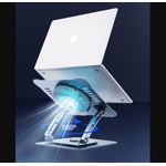 Laptop, Telefoane si Tablete - Laptopuri si accesorii - Accesorii Laptop - Standuri/Coolere notebook - Stand pentru laptop si tableta rotativ 360° grade, Koopsio, aluminiu, anti-alunecare, racire rapida si eficienta - Infinity.ro