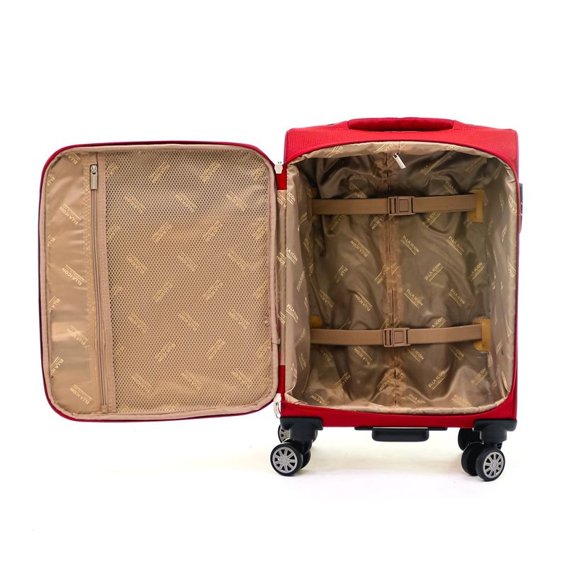 Sport si Outdoor - Articole de voiaj - Trolere - Troler Petra Textil Rosu 55X36x24 cm - Infinity.ro