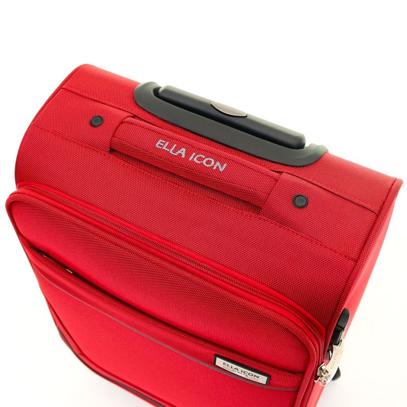 Sport si Outdoor - Articole de voiaj - Trolere - Troler Petra Textil Rosu 55X36x24 cm - Infinity.ro