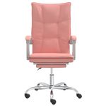 Casa si Gradina - Mobilier - Scaune si fotolii - Scaune - Scaun de birou rabatabil, roz, piele ecologica - Infinity.ro
