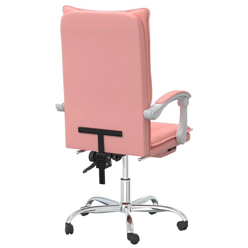 Casa si Gradina - Mobilier - Scaune si fotolii - Scaune - Scaun de birou rabatabil, roz, piele ecologica - Infinity.ro