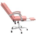 Casa si Gradina - Mobilier - Scaune si fotolii - Scaune - Scaun de birou rabatabil, roz, piele ecologica - Infinity.ro