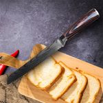 Casa si Gradina - Bucatarie si vesela - Vesela si tacamuri - Cutite si seturi de cutite - Set  cutite profesionale de bucatarie ,  otel Japonez HRC 60 , calire laser, maner deluxe pakka    , 9 cutite - Infinity.ro