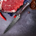 Casa si Gradina - Bucatarie si vesela - Vesela si tacamuri - Cutite si seturi de cutite - Set  cutite profesionale de bucatarie ,  otel Japonez HRC 60 , calire laser, maner deluxe pakka    , 9 cutite - Infinity.ro