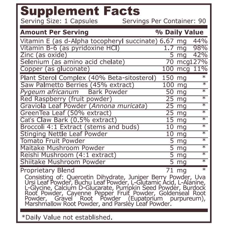 Ingrijire personala si Cosmetice - Sanatate si wellness - Suplimente alimentare - Vitamine si minerale - Pure Nutrition Prostate Support (suport pentru sanatatea prostatei) - 90 Capsule - Infinity.ro