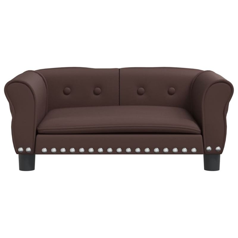 Petshop - Accesorii petshop - Culcusuri si custi - Culcusuri si saltele - Pat de caini, maro, 70x45x30 cm, piele ecologica - Infinity.ro