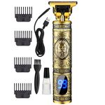 Ingrijire personala si Cosmetice - Aparate & accesorii ingrijire personala - Aparate de ras si tuns - Aparate de tuns - Masina profesionala de tuns barba si contur,Fara fir/Portabil, Auriu - Auriu - Infinity.ro