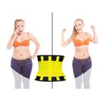 Sport si Outdoor - Echipament Sportiv - Imbracaminte sport - Kimonouri si centuri - Centura abdominala modelatoare din neopren, Galben, Marimea M - Infinity.ro