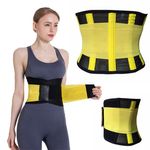 Sport si Outdoor - Echipament Sportiv - Imbracaminte sport - Kimonouri si centuri - Centura abdominala modelatoare din neopren, Galben, Marimea M - Infinity.ro