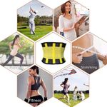 Sport si Outdoor - Echipament Sportiv - Imbracaminte sport - Kimonouri si centuri - Centura abdominala modelatoare din neopren, Galben, Marimea M - Infinity.ro