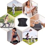 Sport si Outdoor - Echipament Sportiv - Imbracaminte sport - Kimonouri si centuri - Centura abdominala modelatoare din neopren, Negru, Marimea XL - Infinity.ro