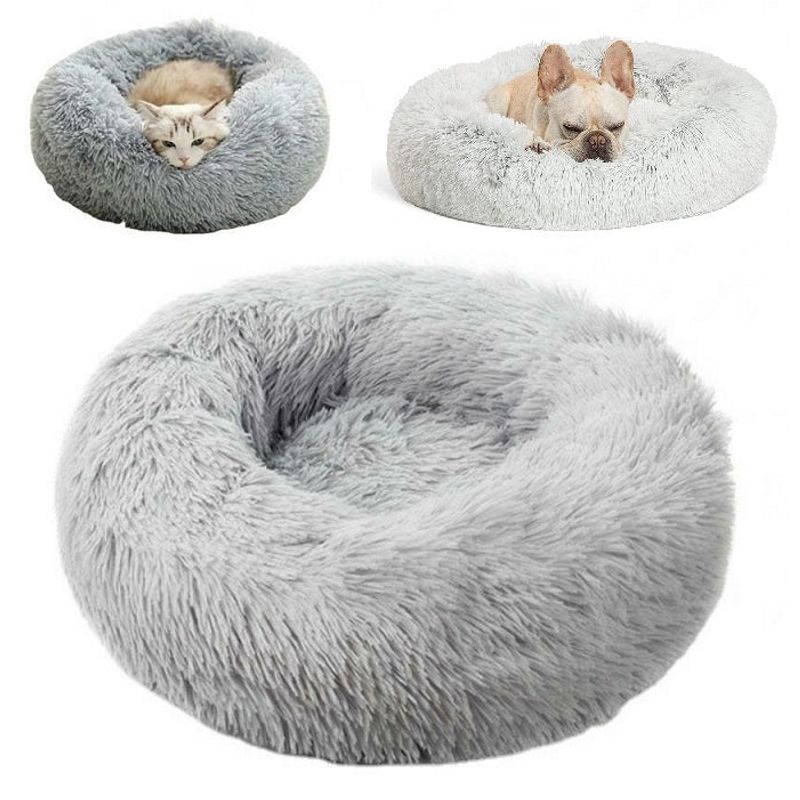 Petshop - Accesorii petshop - Culcusuri si custi - Culcusuri si saltele - Culcus pentru animale de companie,Caini si pisici,Diametru 50 cm,Gri - Gri - Infinity.ro