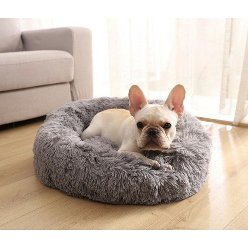 Petshop - Accesorii petshop - Culcusuri si custi - Culcusuri si saltele - Culcus pentru animale de companie,Caini si pisici,Diametru 50 cm,Gri - Gri - Infinity.ro