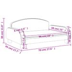 Casa si Gradina - Mobilier - Mobilier copii - Mobilier camera copiilor - Canapea pentru copii, maro, 70x45x30 cm, material textil - Infinity.ro