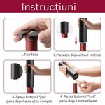 Casa si Gradina - Bucatarie si vesela - Accesorii bar - Tirbusoane si dopuri - Set tirbuson electric 4 in 1,Premium,Multifunctional, Negru - Negru - Infinity.ro