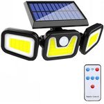 Casa si Gradina - Corpuri si surse de iluminat - Iluminat exterior - Lampi solare - Lampa Solara 103 COB LED Welora®, Putere 120 W, Senzor de Lumina, Senzor de Miscare - Infinity.ro