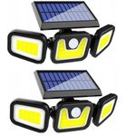 Casa si Gradina - Corpuri si surse de iluminat - Iluminat exterior - Lampi solare - Set 2 X Lampa Solara 103 COB LED Welora®, Putere 120 W, Senzor de Lumina, Senzor de Miscare - Infinity.ro