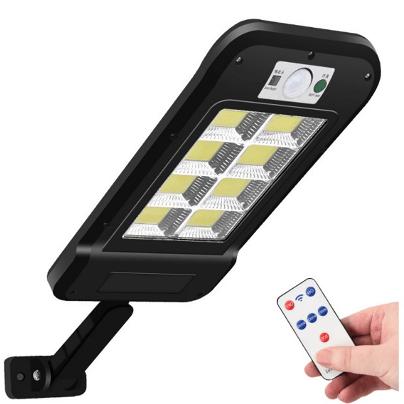 Casa si Gradina - Corpuri si surse de iluminat - Iluminat exterior - Lampi solare - Set 2 X Lampa Solara Stradala 8COB 160 LED - 300 x 200 x 200 - Infinity.ro