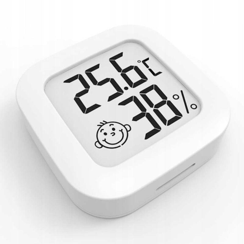 TV, Audio-Video si Foto - Optica, astronomie si metrologie - Meteorologie - Termometre Meteo - Termometru si higrometru de camera, Indicator comfort, Alb - 43 x 43 x 12.5 mm - Infinity.ro