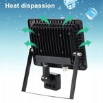 Casa si Gradina - Corpuri si surse de iluminat - Iluminat comercial si industrial - Proiectoare si lampi de lucru - Proiector halogen LED 200 W cu senzor de miscare - Negru - Infinity.ro