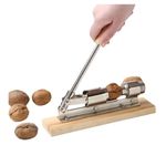 Casa si Gradina - Bucatarie si vesela - Ustensile bucatarie - Razatori si curatatoare - Spargator manual pentru nuci si alune, Ajustabil - Otel/Lemn - Infinity.ro