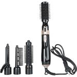 Ingrijire personala si Cosmetice - Aparate & accesorii ingrijire personala - Hair styling - Perii de par electrice - Perie Electrica 4 in 1,Ondulare/Uscare/Piaptanare/Indreptare - Negru - Infinity.ro
