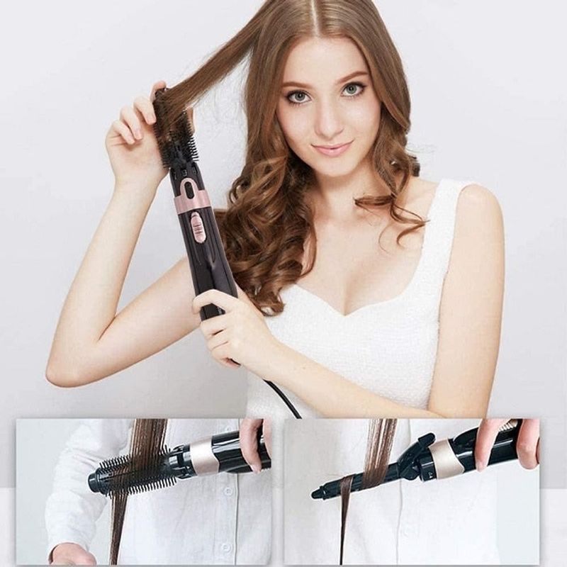 Ingrijire personala si Cosmetice - Aparate & accesorii ingrijire personala - Hair styling - Perii de par electrice - Perie Electrica 4 in 1,Ondulare/Uscare/Piaptanare/Indreptare - Negru - Infinity.ro