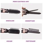 Ingrijire personala si Cosmetice - Aparate & accesorii ingrijire personala - Hair styling - Perii de par electrice - Perie Electrica 4 in 1,Ondulare/Uscare/Piaptanare/Indreptare - Negru - Infinity.ro