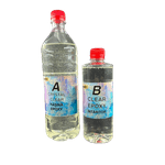 Casa si Gradina - Constructii - Materiale constructii - Silicon, spume si solutii tehnice - Rasina Epoxidica transparenta SuperClear, Ratio 2:1 , 900g rasina si 450g intaritor - Infinity.ro